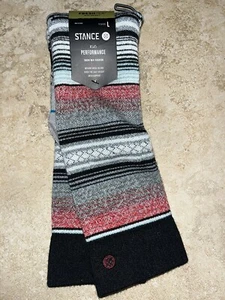 NWT Stance Kids Performance Curren Snow Mid Cushion OTC Socks Youth Lg 3-5.5 $20 - Picture 1 of 2