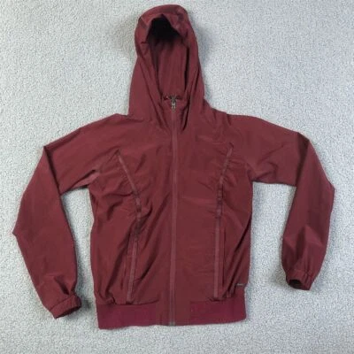 MPG Mujer Sudadera con Capucha Chaqueta Pequeña Ciruela Rojo Ropa Activa Ligera Foto 1 de 4