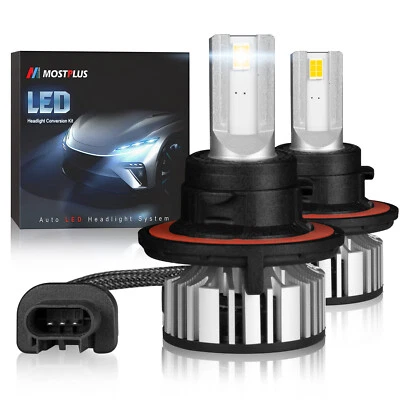 Faros LED brillantes MOSTPLUS 8000LM 80W H13 9008 bombilla haz alto/bajo un par Foto 1 de 4