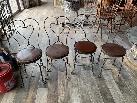 vintage ice cream parlor chairs set Sweetheart￼ Bargain Priced Cover