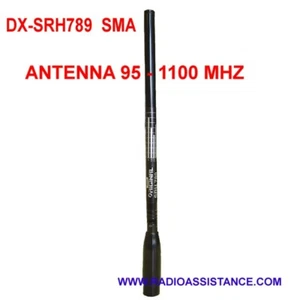 SRH-789- ANTENNA D-ORIGINAL TELESCOPICA RX SCANNER 95-1100 MHz SNODABILE - Foto 1 di 1