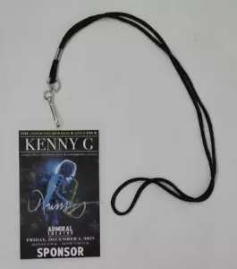 Kenny G *SIGNIERT* SPONSOR Zugangspass Wunder Urlaub & HITS 2017 Admiral Theater - Bild 1 von 8