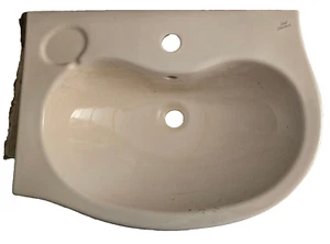 Espacio Estándar Ideal 56 x 41 cm Desplazado LH 1º Lavabo Solo CREMA SUSURRADOR E7122 98 - Imagen 1 de 1