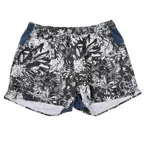 Lululemon Surge Shorts Mens Size XL Blue Floral 4” Lined Gym Running Active - Picture 1 of 10