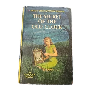 Nancy Drew #1 The Secret of the Old Clock by Carolyn Keene, Vintage 1959 HC - Picture 1 of 7