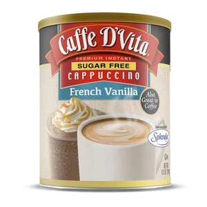Cappuccino francés de vainilla sin azúcar Caffe D'Vita - 8,5 onzas (paquete de 1)  - Imagen 1 de 4
