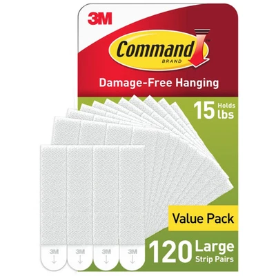 Large Picture Hanging Strips, 120 Pairs (240  Strips) - Image 1 of 4