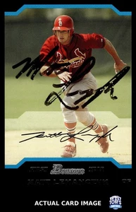 2004 Bowman #276 MATT LEMANCZYK St. Louis Cardinals AUTO RC NM - Picture 1 of 4