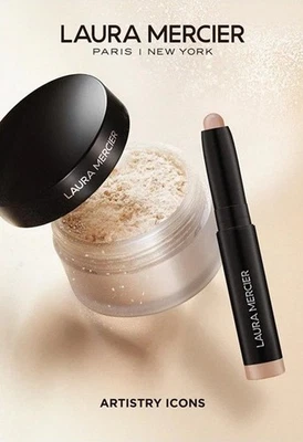 Laura Mercier Duo Caviar Eyeshadow Stick Rosegold & Translucent Setting Powder - Image 1 of 4