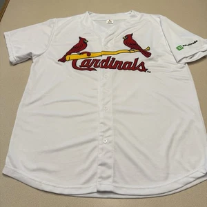 St Louis Cardinals Jersey Adult XL TD Ameritrade Baseball MLB Button - Picture 1 of 11
