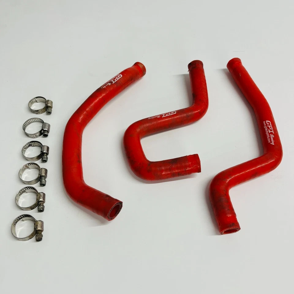 CR85 GPI MANGUERAS RADIADOR LÍNEAS TUBOS ROJO HONDA CR 80 85 R B (1996-2007) Foto 1 de 4