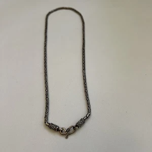 Cadena bizantina de plata de ley de 22" - Imagen 1 de 17