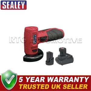 Sealey SV12 Series 75mm Cordless Angle Grinder Kit 12V 2 Batteries CP1210KIT - Picture 1 of 4