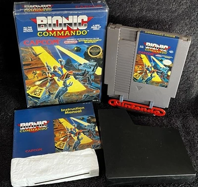 1988 BIONIC COMMANDO • WORKS w/VINTAGE BOX & MORE• VINTAGE NINTENDO VIDEO GAMES - Image 1 of 4