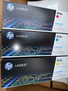 4Pack. “AS IS”Genuine HP Laserjet 414A Cyan, Yellow, Magenta, Black T.Cartridge. - Zdjęcie 1 z 24