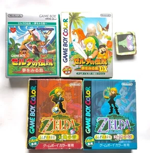 Lote 4 GBC The Legend of Zelda Awaking DX Oracle Ages Seasons Nintendo Japón Juego - Imagen 1 de 23