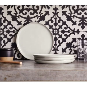 Hearth and Hand Dinner Plates x 2 Rustic Stoneware Cream Target Organic Magnolia - Picture 1 of 4