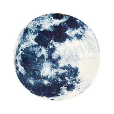 ™ Blue Moon Round Area Rug 2' in Diameter Bedroom Carpet Shaggy Soft Chair Ma... - Image 1 of 4