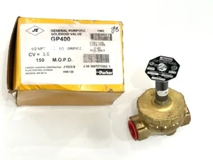 PARKER GP400 NORMALLY CLOSED GENERAL PURPOSE SOLENOID VALVE - Picture 1 of 7