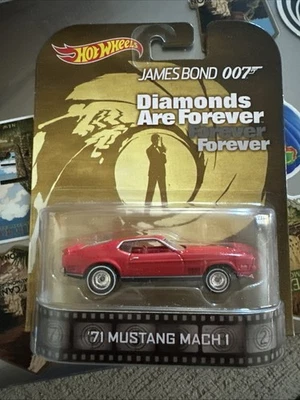 2013 Hot Wheels 007 James Bond Diamonds Are Forever ‘71 Mustang Mach 1 - Image 1 of 2