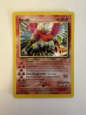 Pokémon TCG Ho-Oh Neo Revelation Holo 7/64 German Moderate Play+ Condition - Image 1 of 3