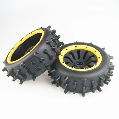 Metal Hex Knobby Wheel Knobby Tires for Rovan HPI Baja 5B DBXL Losi 5ive T - Image 1 of 4