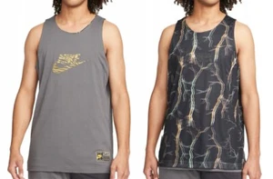 Nike Herren Premium Reversible Basketball Tank Gold Grau DQ5830-739 2XL - Bild 1 von 2