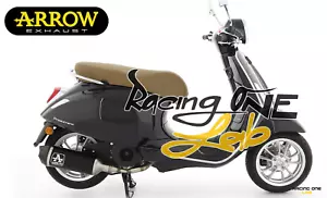 SCARICO COMPLETO ARROW RACE-TECH NERO SENZA KAT VESPA PRIMAVERA 125 21 22 23 - Foto 1 di 1