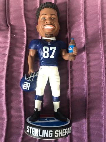 Pepsi Bobblehead NFL New York Giants Sterling Shepard NIB Cover