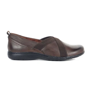 Cobb Hill Women's Penfield Envl Bark Leather Slip-Ons CI9278 - Picture 1 of 4