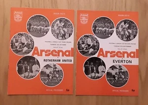 Arsenal 1972/73 Home League Cup Programmes select from menu - Picture 1 of 3