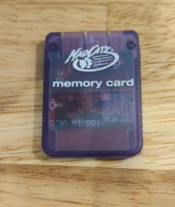 Tarjeta de memoria Mad Catz para Sony Playstation púrpura transparente - Imagen 1 de 5