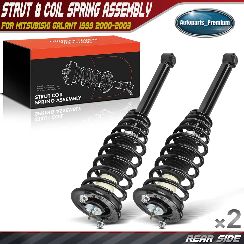 Conjunto completo de puntal trasero y resorte helicoidal de 2 piezas para Mitsubishi Galant 1999-2003 Foto 1 de 4