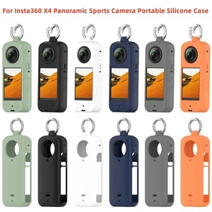 Portable Silicone Protective Cover Case w/ Hanging Ring for Insta360 X4 Camera - Picture 1 of 29