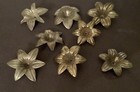 8 FLEURS DE LYS SANS PISTIL. laitonDORE POUR CANDELABRE  LUSTRE D