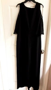 Connected appreal Romper, Women's Size 12 black, Wide-Leg Jumpsuit, NWT - Picture 1 of 5