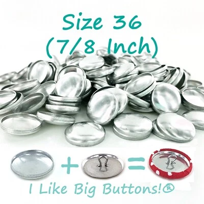 Cover Buttons: Size 36 (7/8 inch/23mm) Pick Back, Fabric Covered Buttons - Image 1 of 4