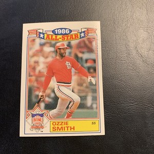 44a 1986 Topps all star commemorative Set #5 Ozzie Smith St. Louis cardinals￼