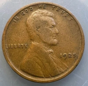 1925-P Lincoln Wheat Cent - Coin As Shown - Ships Free 11L - Foto 1 di 2