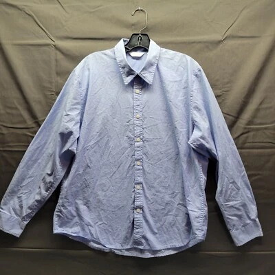 Ping Collection Men's XL Long Sleeve Button Down Shirt 100% Cotton Light Blue - Image 1 of 4