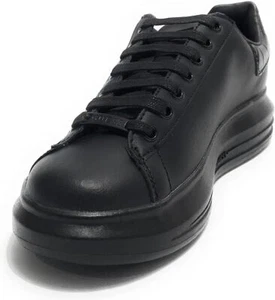 Tenis para mujer GUESS negras con cordones Fl7rnoele12 - Imagen 1 de 4