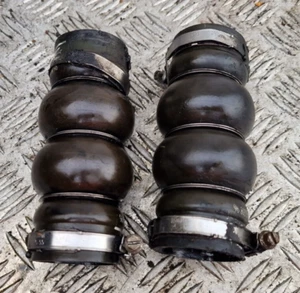 2006-2013 CITROEN C4 GRAND PICASSO 1.6 HDI PAIR OF TURBO INTERCOOLER BOOST PIPES - Picture 1 of 3