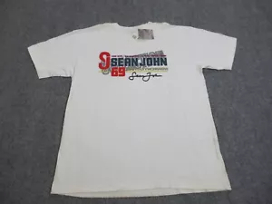 VINTAGE Sean John Shirt Mens Extra Large White Y2K Hip Hop Street Wear Logo - Picture 1 of 18