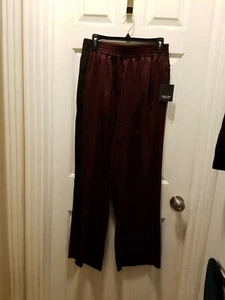 Neu mit Etikett Vera Wang Damenhose Seitenstreifen weites Bein, Größe Medium, Einzelhandel 54,00 $ - Bild 1 von 3