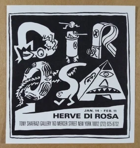 1984 Herve Di Rosa Exhibition Tony Shafrazi Gallery vintage print Ad - Picture 1 of 1