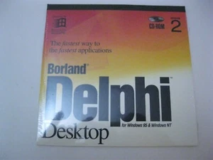Delphi Version 2 new sealed PC CD-ROM Borland - Picture 1 of 2