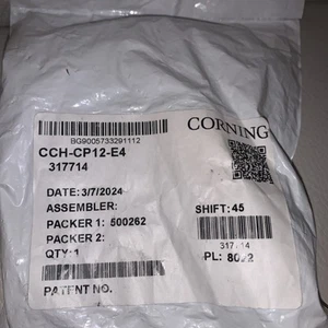 Corning CCH-CP12-E4 Panel, 6 LC Duplex 10Gig Aqua OM3/OM4 - Picture 1 of 1