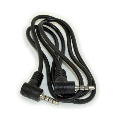 3ft 3.5mm 4 Conductor TRRS BOTH ANGLED Mini +Mic / Video M/M Cable - Image 1 of 3