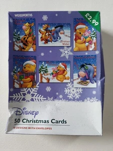 Vintage Y2K Disney Winnie The Pooh Christmas Cards Unused x 39 Tigger Piglet - Picture 1 of 9