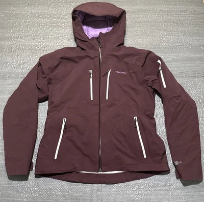 Patagonia Jacket Primo Down Hooded Waterproof Plum Womens Medium Ski Vented H2No - Image 1 of 4